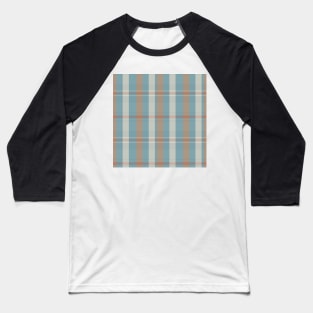 Cottagecore Aesthetic Artair 2 Hand Drawn Textured Plaid Pattern Baseball T-Shirt